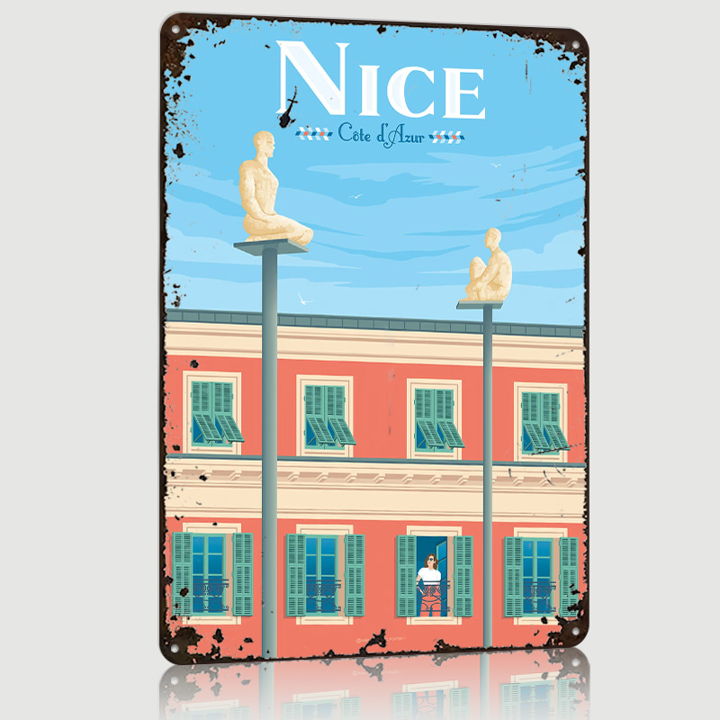 Retro Gaming France - Nice French Riviera France Metal Poster