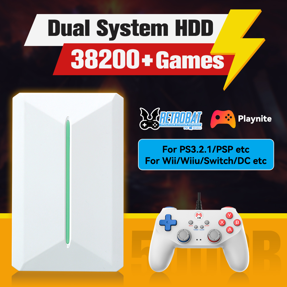 Retro Gaming Tv - Retrobat＆Playnite System HDD Retro Game Console