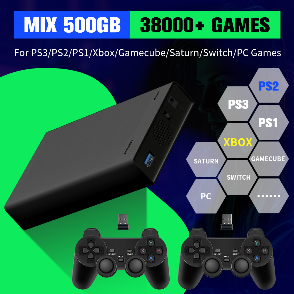 Retro Gaming Tv - 500G Game Hard Drive With 38000+Games