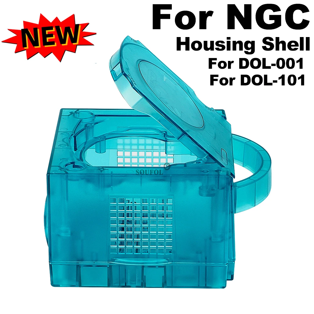 Retro Gaming Fun - Ice Blue Replacement Case for Gamecube