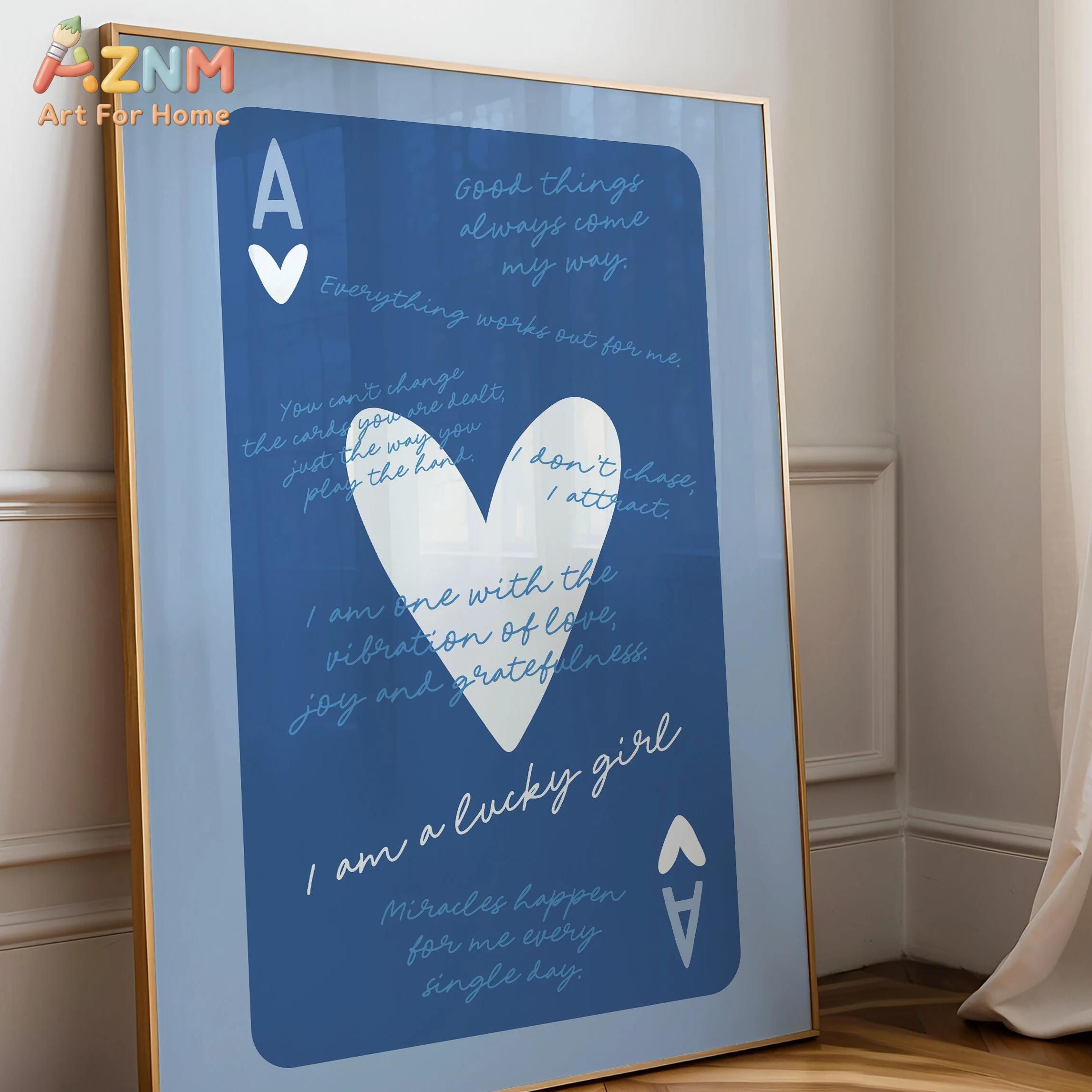 AZNM Ace of Spades Feeling Luc - Retro Poster Gaming review and price
