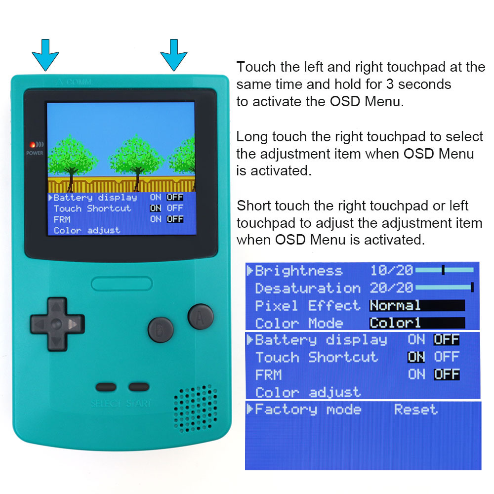 Rechargeable 2.8' IPS Screen L - Retro Gaming Images review and price