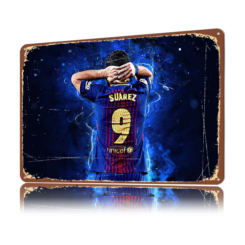 Luis Suarez Football Printed P - Retro Poster Gaming review and price