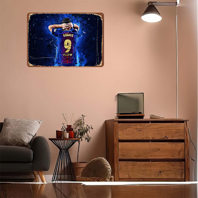 Luis Suarez Football Printed P - Retro Poster Gaming review and price
