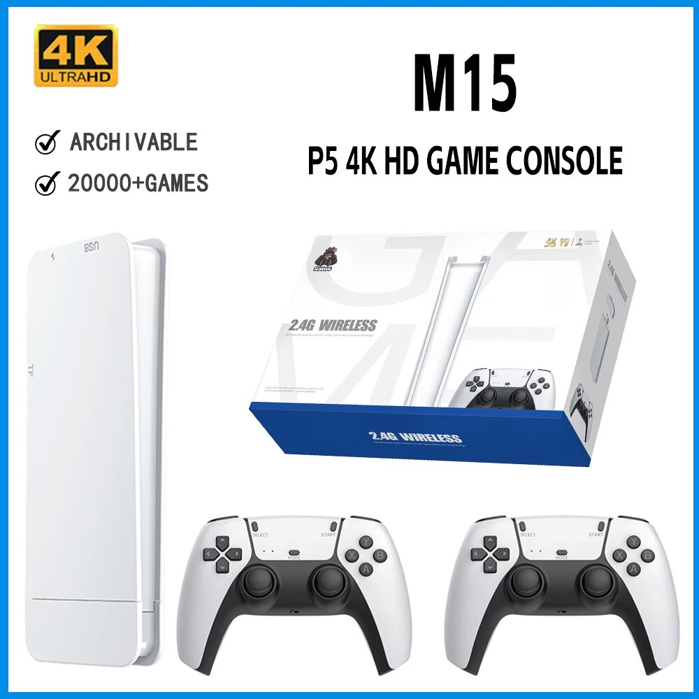 NEW M15 4K HD Game Console P5  - Retro Gaming Xbox review and price