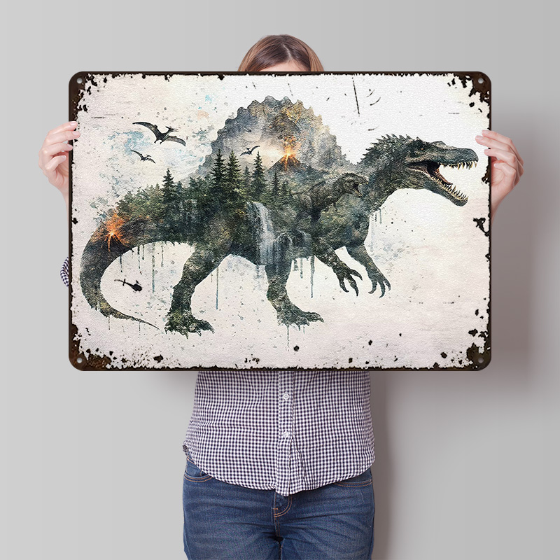 Spinosaurus Metal Poster Custo - Retro Poster Gaming review and price