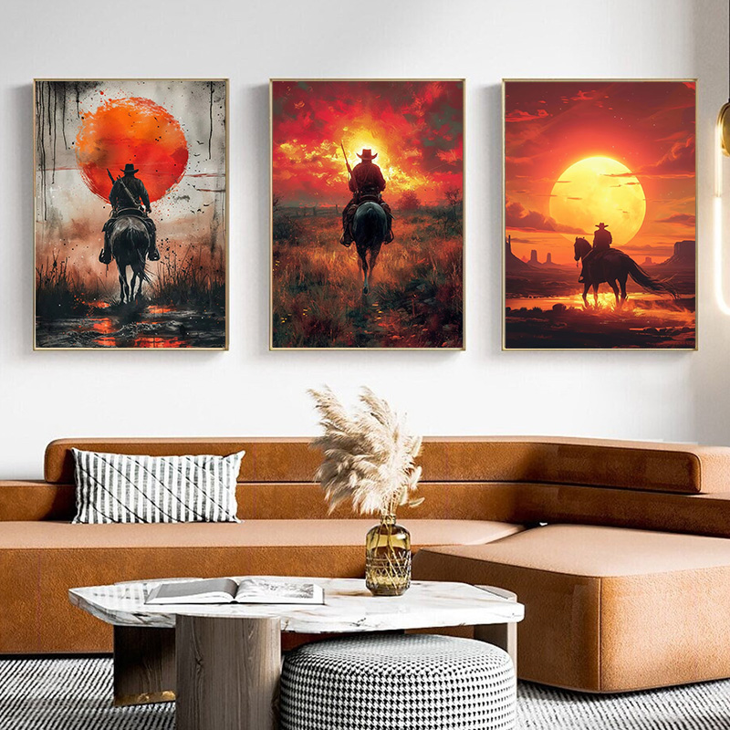 Classic Retro Game Cowboy Char - Retro Poster Gaming review and price