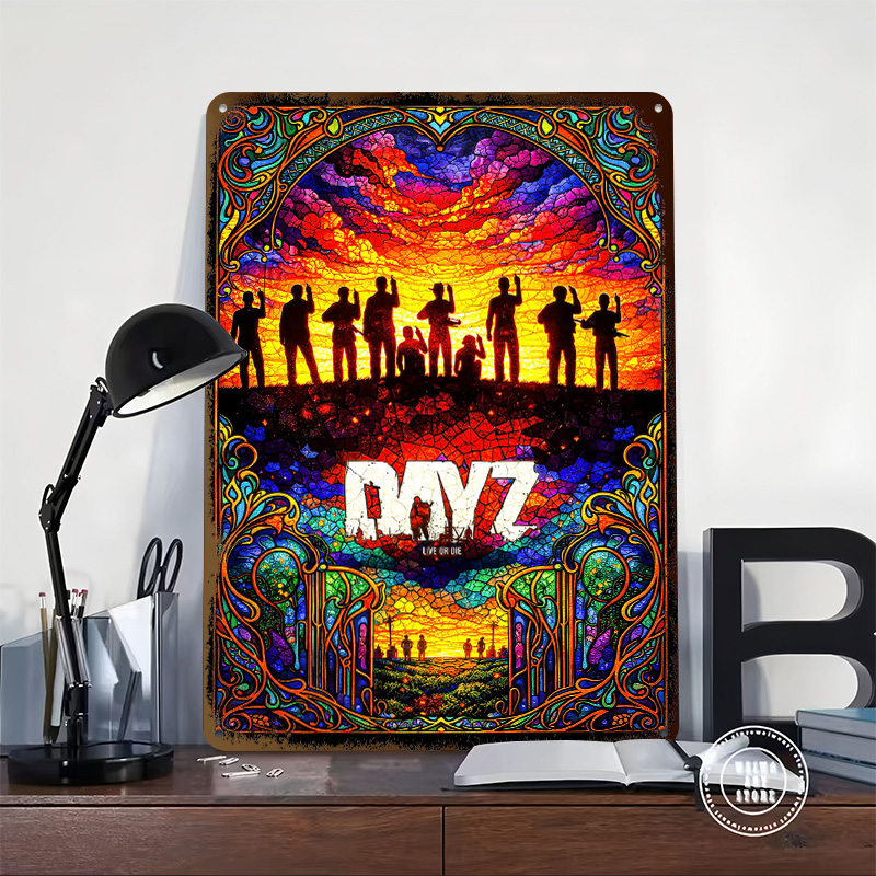 DayZ Stained Glass Tinplate Po - Retro Poster Gaming review and price