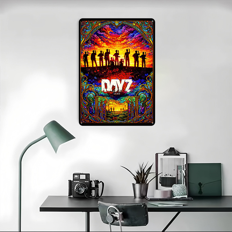 DayZ Stained Glass Tinplate Po - Retro Poster Gaming review and price