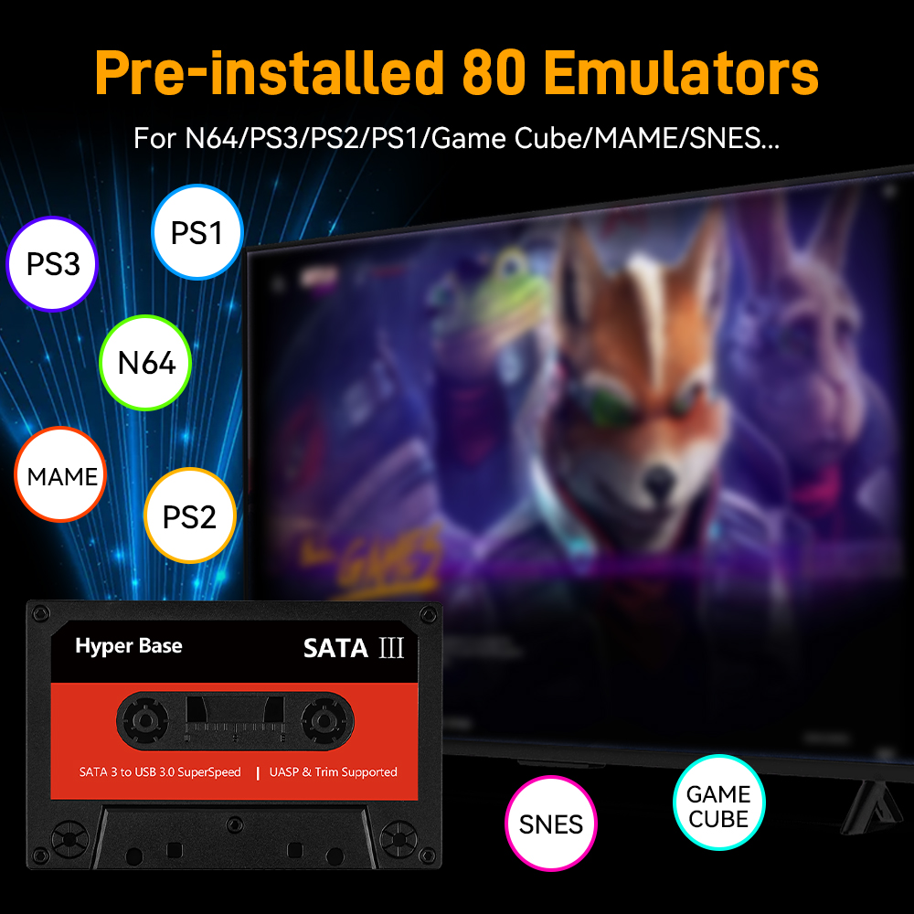 Batocera 500G/2T Emulator Game - Retro Gaming Ps3 review and price