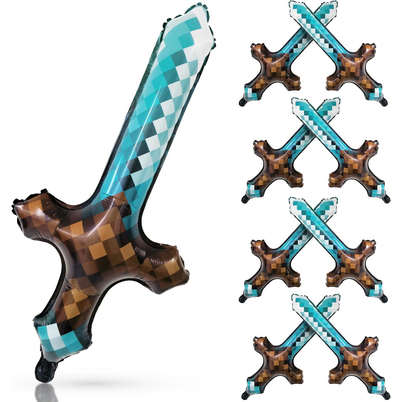 8Pcs Pixel Inflatable Sword My - Retro Gaming Event review and price
