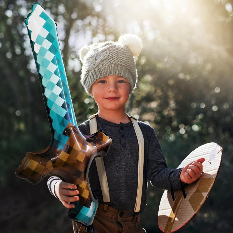 8Pcs Pixel Inflatable Sword My - Retro Gaming Event review and price