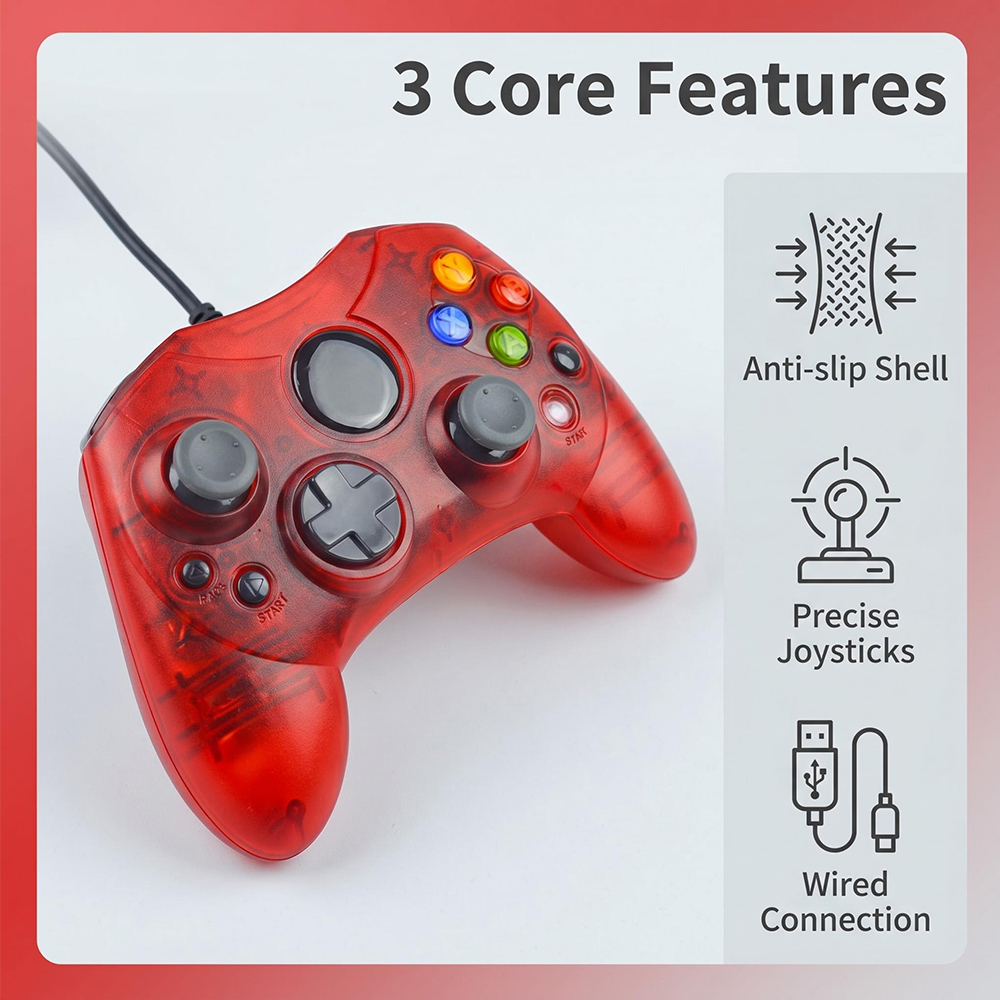 Wired Game Controller - Retro  - Retro Gaming Xbox review and price