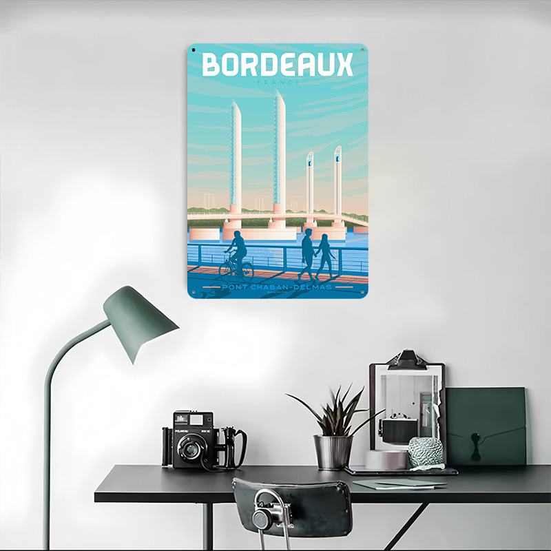 Bordeaux France Metal Poster C - Retro Gaming France review and price
