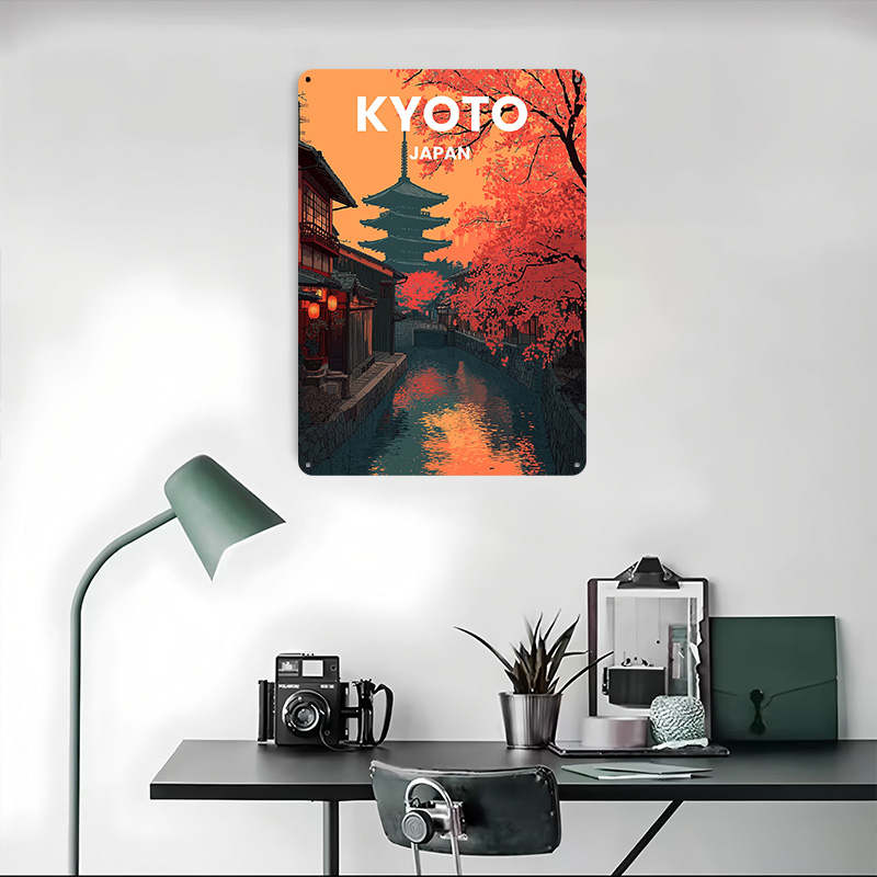 Kyoto Japan Pagoda Canal Metal - Retro Gaming Kyoto review and price