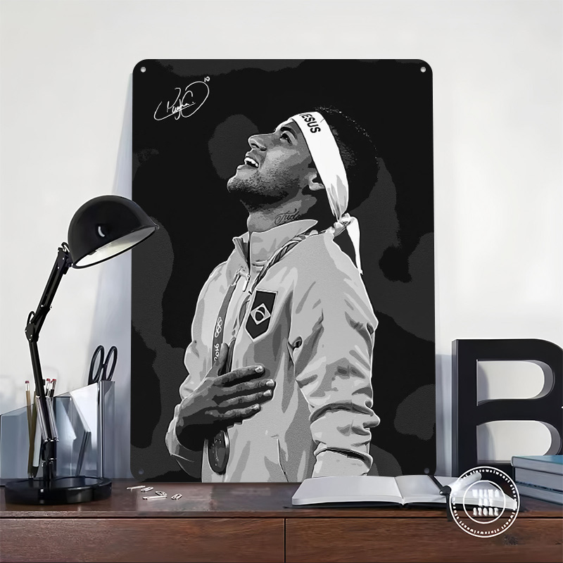 Neymar Jr. Portrait Poster Cus - Retro Poster Gaming review and price