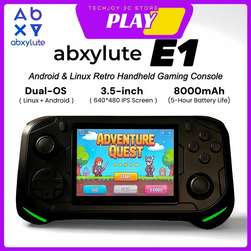 Abxylute E1 Handheld Gaming Co - Retro Gaming Os Linux review and price