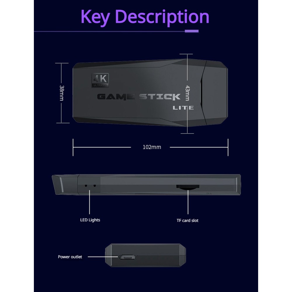 Portable 4K Retro Game Stick C - Retro Gaming Qss review and price