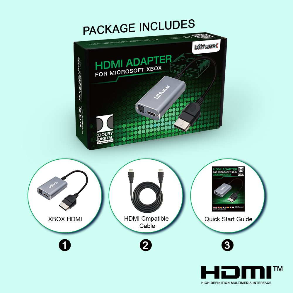 Bitfunx HDMI™ Adapter for XBOX - Retro Gaming Play Zone review and price