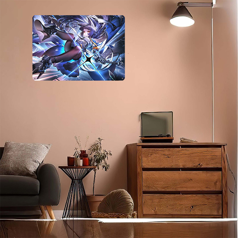 Hoshimi Miyabi Zenless Zone Ze - Retro Poster Gaming review and price