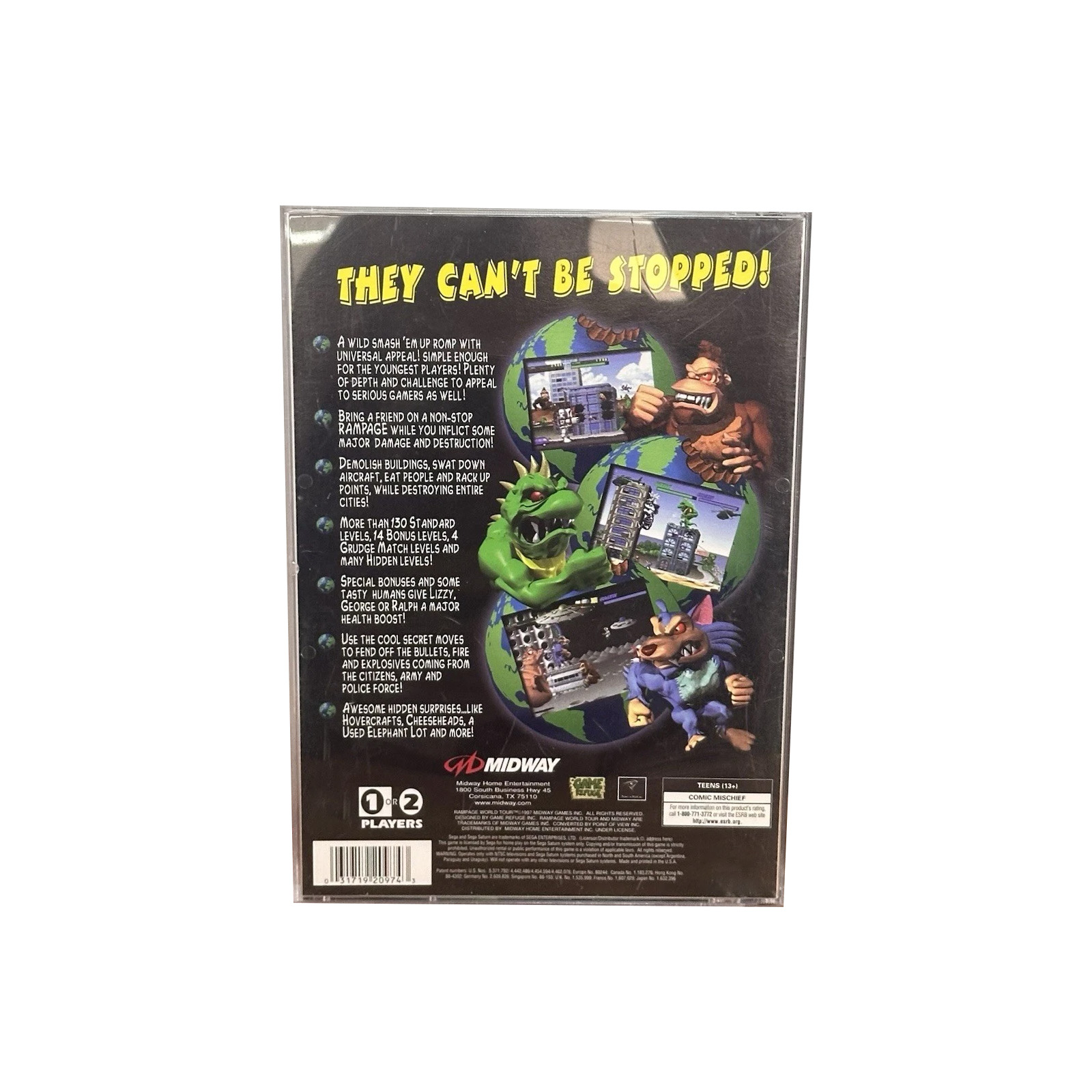 Saturn Copy Disc Game rampage  - Retro Gaming Qss review and price
