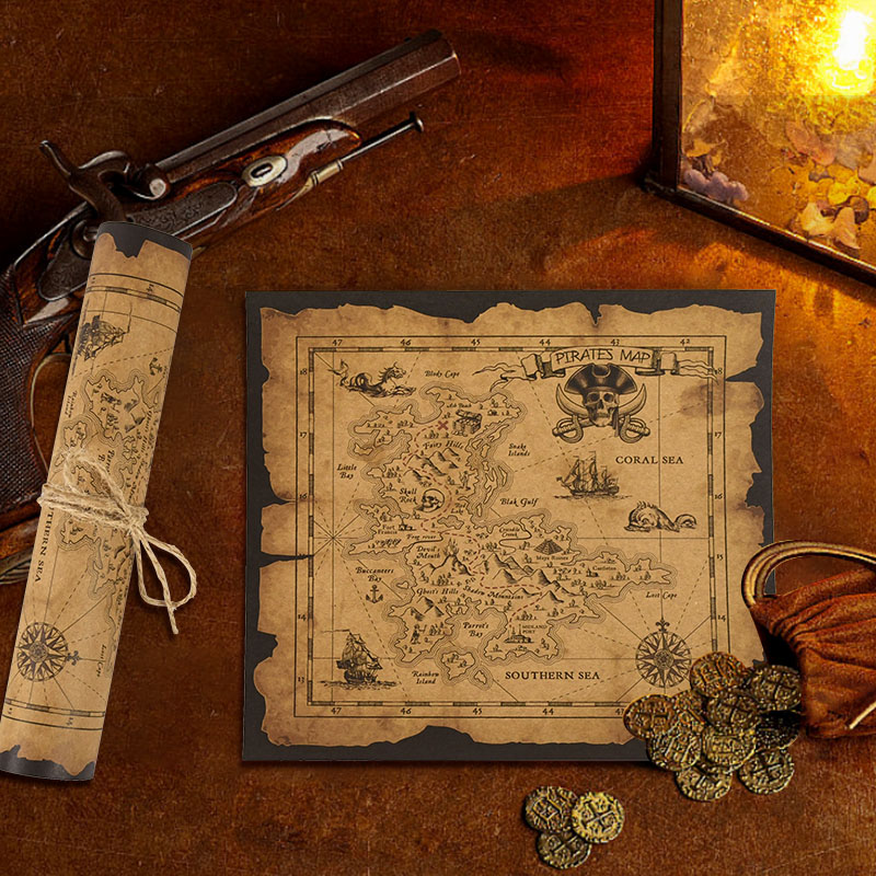 Pirate Adventure Treasure Hunt - Retro Poster Gaming review and price