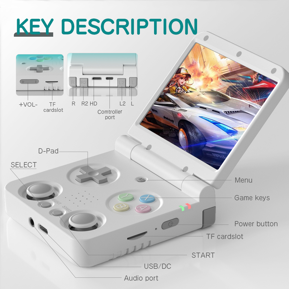 MIYOO FLIP V2 Handheld Game Pl - Retro Gaming Os Linux review and price