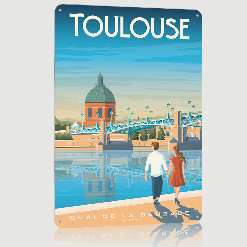 Toulouse France Print Metal Po - Retro Gaming France review and price