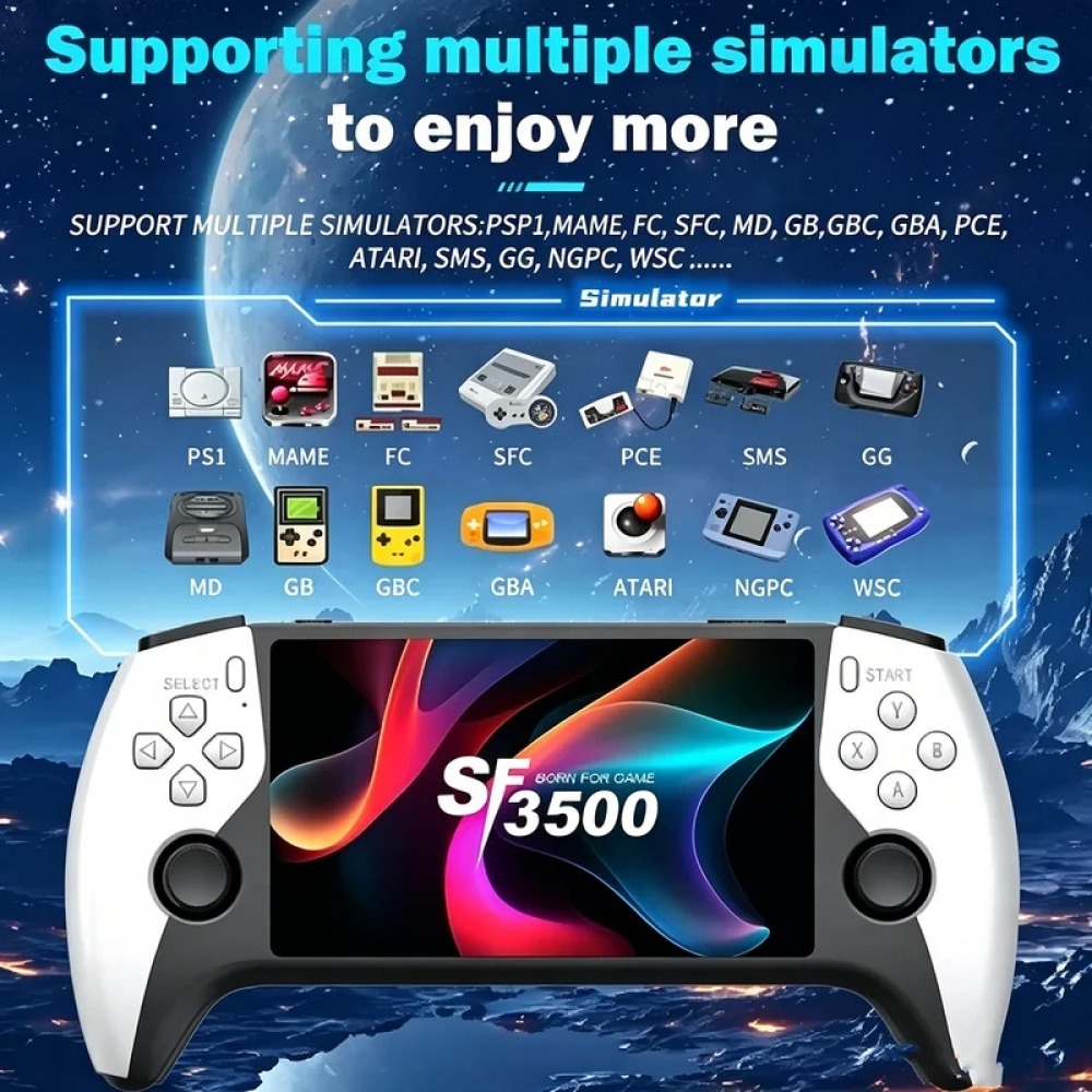 SF3500 5 inch Handheld Game Co - Retro Gaming System review and price