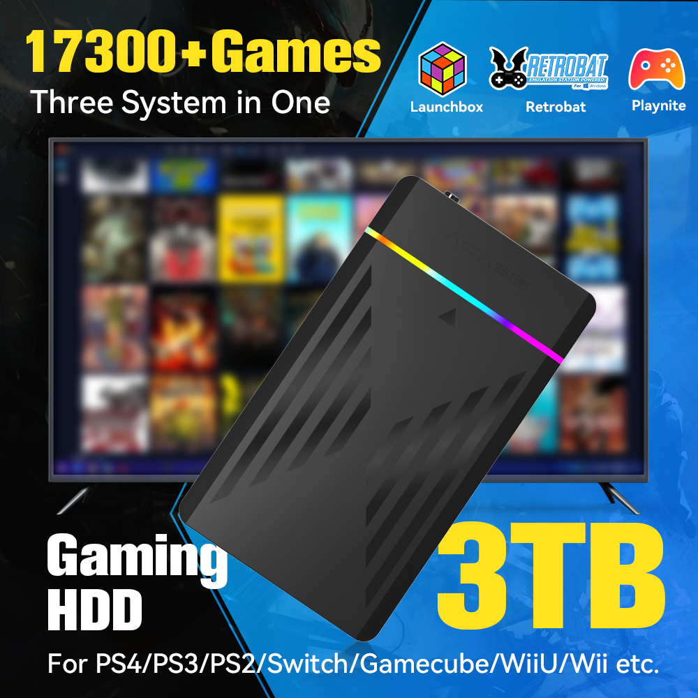 3TB Portable Gaming HDD Launch - Retro Gaming Tv review and price